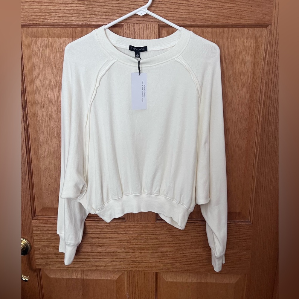 Cotton Candy Cream Crewneck Sweatshirt